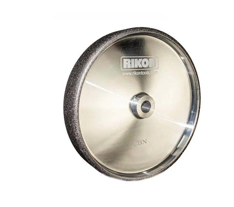 Pro Grade Grinding Wheel 8 Inch By 1.5 Inch CBN 350 Grit With Five Eighths Inch Arbor For Ferrous Metal Sharpening Left And Right Radius One