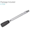 Heavy Duty 4 Pack M8 Male Thread Revolving Crank Clamping Handles 116MM Long Arm Handwheel Knobs For Lathes Machine Tools showing a threaded knob with black handle.