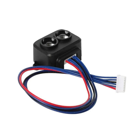 Do It All LiDAR Sensor Kit With USB TTL Adapter And Dupont Cable For Raspberry Pi Arduino STM32 Drones Industrial Robots And Smart Home Projects 0.2 To 8 Meter TOF Distance showing front view with wires connected.