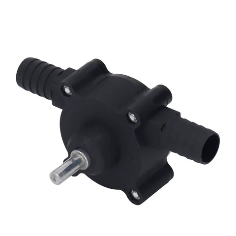 Heavy Duty Electric Drill Powered Sump Pump For Smooth Fluid Transfer And Rapid Water Drainage Self Priming Design Is A Real Deal Workhorse Moves Twenty To Forty Liters Per Minute, showing a black PVC drill pump.