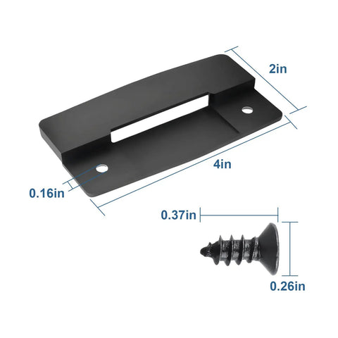 Premium Black Plastic Replacement Sliding Screen Door Handle Featuring Rock Solid Grip No Fuss Install And Universal Fit For Patio Doors RV Trailers And Camper Setups, 4in x 2in size.