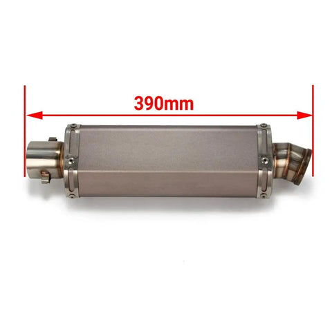 1.5 To 2 Inch Inlet Hexagon Slip On Exhaust Pipe For Dirt Bike Street Bike Scooter ATV Quad With 38mm To 51mm Connector