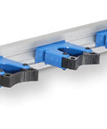 Hang Up 5 Bracket Organizer With Heavy Duty Aluminum Build Adjustable Brackets For Flexible Tool And Cleaning Gear Storage