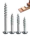 Pocket Hole Screws For Woodworking Pro Grade Set Of 100 38mm No 8 Coarse Thread Self Tapping Case Hardened Steel With Zinc Coating