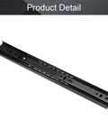 14 Inch Full Extension Drawer Slides With Ball Bearing, 40mm Wide Cold Rolled Steel, Black Finish, Heavy Duty 100lb Capacity