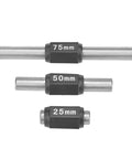 Pro Grade Industrial Calibration Rod For Outside Micrometers And Calipers, Heavy Duty Metal Calibration Block in 25mm, 50mm, 75mm sizes