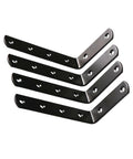 Iron L Corner Bracket Set Four Pack For Loose Joints Beef Up Multi Point Fastening For Cabinet Shelves DIY Furniture Repair And Reinforcement Heavy Duty Shelf Support Braces