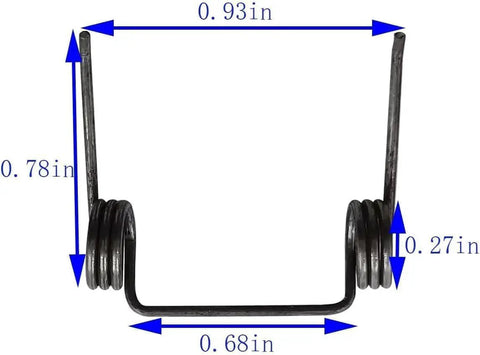 Ten Pack Feeder Springs For Coil Roofing Nailer Models NV45AB2 NV45AB NV50A1 877761 Replacement Parts Made From Durable Metal With Dimensions