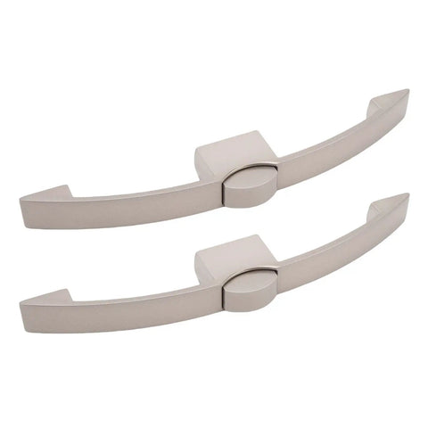 2 Pack Push Button Latch Pull Handle Pearl Nickel Multipurpose RV Cupboard Lock Drawer Knob For Motorhome Home And Yachts With 160mm Hole Distance 6.3in