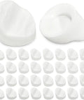 White Door Frame Plugs 50 Pack 5/16 By 1/4 Inch Hole Covers For ODL And Western Reflection Frames Easy Install No Tools Required