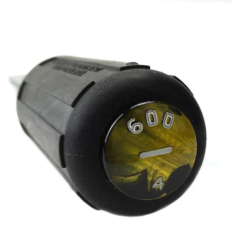 Heavy-Duty Keystone Cushion-Grip Screwdriver Quarter Inch With Square Shank, Tip-Ident dome markings visible