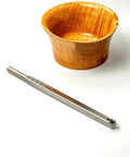 Carbide wood lathe turning tool, 90 Detailer, full-size, stainless steel, unhandled