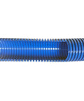 Close-up of blue 16 Foot Antistatic Wet And Dry Vacuum Hose With Universal Power Tool Adapter For Shop Vacs Grounded Electrostatic