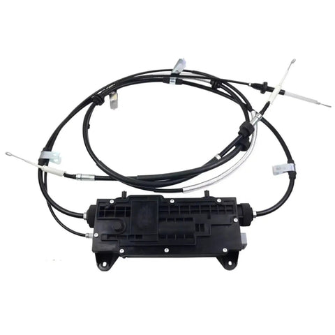 No Hassle Rear Electric Parking Brake Actuator Module For Land Rover Range Sport 2010 2016, heavy duty motor with cables and connectors.