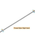 M4 threaded rod, 10 inch, stainless steel 201, right hand thread, part of 8 Piece M4 Threaded Rods Kit, includes hex nuts and washers.