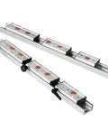 Solid Silver Sgr10 Dual Axis Linear Guide Block For 3D Printer Builds, showing 200mm wide linear guide with dual rails.
