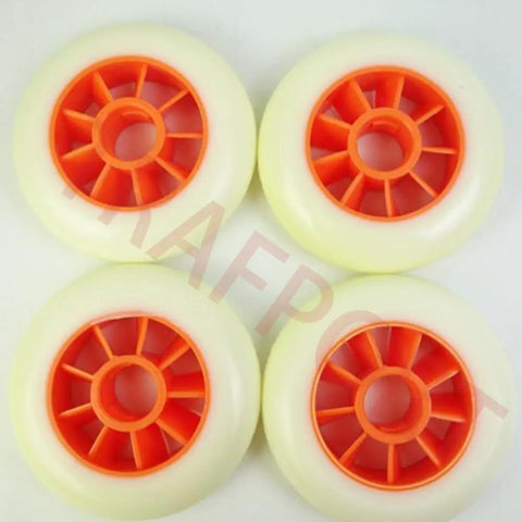 Inline Skate Wheels Set 100mm And 110mm With ABEC-9 Bearings High Rebound 85A PU Grippy For Speed And Stability Aluminum Hub Design