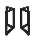Black Iron Coffee Table Legs For DIY Projects Industrial Metal Table Supports 28 Inch Tall 17.7 Inch Wide Heavy Duty Desk And Dining Table Legs 2 Pack
