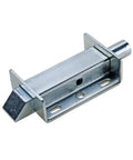4 Inch Spring Press Push Pull Telescopic Latch Door Hinge For Industrial Equipment Cabinets shown in Zinc Blue