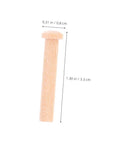 Miniature Wooden T Nails For Crafts And Woodworking With Ergonomic T Head Design shown with dimensions in centimeters and inches