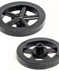 Set Of 100 Plastic Front Wheels And 50 One Eighth Inch Axle Rods For Educational Robotics And Mechanical Kits 1.38 Inch Wheels 0.20 Inch Width