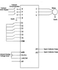 380V 4kW Three Phase VFD Inverter schematic with wiring diagram for PWM control and motor connections