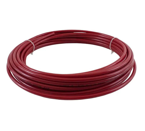 3/8 Inch SAE J844 Nylon Air Brake Tubing 100 Feet Red DOT Approved Heavy Duty Pneumatic Air Line Hose Coiled for Brake Systems