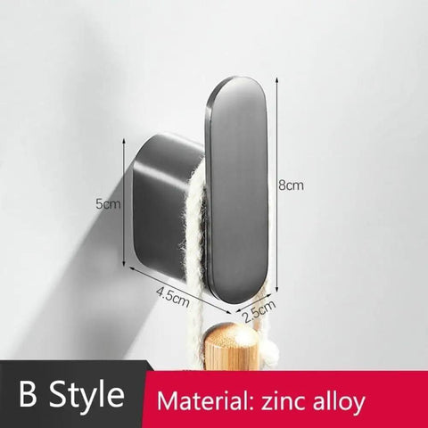Thickened Stainless Steel Wall Mount Robe Hook With Slick Rounded Edges Designed For Heavy Usage keeps your bathroom tight with easy install.