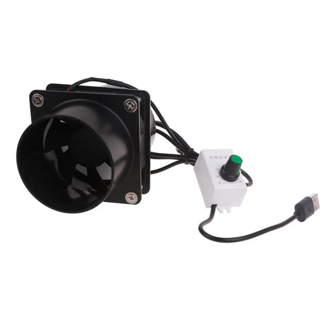 Adjustable USB Solder Smoke Absorber With ESD Fume Extractor Fan And Flexible Pipe Duct shown with USB connector and control knob