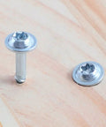 Pocket Hole Wood Screws Self Tapping Torx T20 Heavy Duty Coarse Thread 1-1/4 Inch 32mm from Pack Of 100 on wood surface