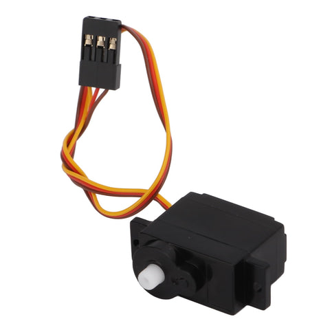 Lightning Fast 5G Micro RC Servo Motor For Axial SCX24 with black housing, 100mm leads, compact design for tight builds.