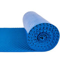 Top Shelf Egg Crate Acoustic Foam Panels For Studio Soundproofing Wall Protection High Density Fire Safe Sound Dampening Tiles With Plug And Play Adhesive Film Blue Three Centimeter Thick Home Podcast Room Vibe rolled blue foam panel.