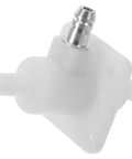 Hydrogen Oxygen Machine Switch Valve With Leakproof Seal For Gen 1 And Gen 2 Hydrogen Generators, white plastic, metal nozzle.