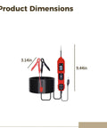 Must-Have Automotive Circuit Tester With Bright LCD Screen For Fast Car Electrical Diagnosis with dimensions 3.14in by 9.44in.