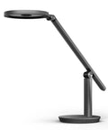 Side view of Dimmable LED Desk Lamp With Auto Off Timer And Memory Function, 18W 1000LM, gray adjustable arm and head.