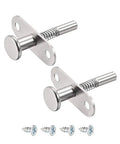 Heavy Duty Spring Loaded Plunger Latches For Cabinet Doors And Toolbox Catches, stainless steel, 6mm pin, pack of two