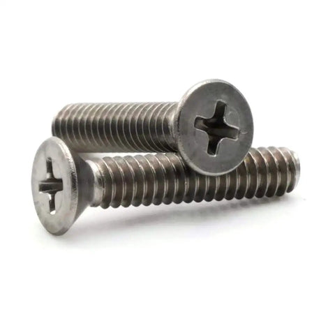 Rock Solid Phillips Flat Head Machine Screws Forged From 18 8 Stainless Steel Boasting 10 32 Threads Plus 1 75 Inch Length Delivered In A Sturdy Pack Of Two Fifty Badass Fasteners Designed For Seamless Flush Mounting Projects Anywhere Today