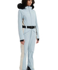 Women Slim Fit One Piece Ski Suit Insulated Snow Jumpsuit Waterproof Windproof Winter Sports Gear Warm Light Blue Size S For Snowboarders And Skiers All Weather Winter Wear
