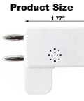 Electronic Fencing Referee Sensor For Foil And Epee Training, Pro Grade Scoring Detection, white unit with measurements 1.77 inch