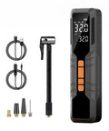 Portable Cordless Tire Inflator With Dual Digital Gauge And 6000 Mah Battery Blasts Clean Air Into Car Bike Ev Tires Fast, includes accessories.