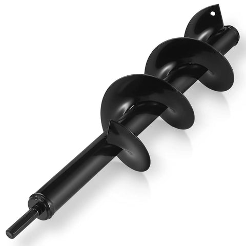 Heavy Duty 4 By 16 Inch Garden Auger Drill Bit For Planting And Post Hole Digging Spiral Bulb Planter Tool And 3/8 Inch Hex Drive Drill Compatible