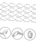 60 Pack Plastic Curtain Rings For Rods Thick Durable Construction With Smooth Glide For Heavy Curtains Easy Install