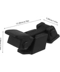 Locking Hood Latch Kit With Flush Pin Toggle Hasp for Cars, anti theft, durable steel, DIY, 12.20cm, black