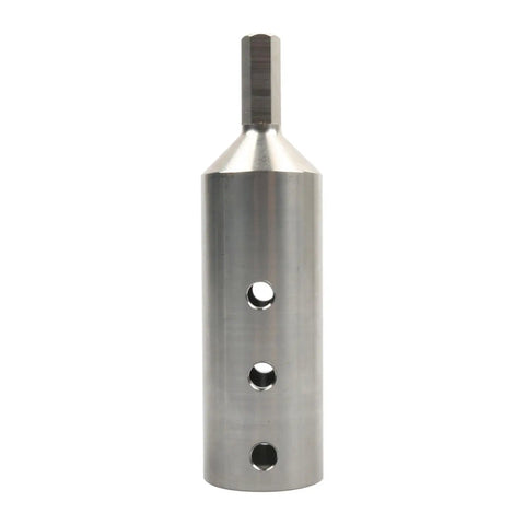 Beefy Heavy Duty Stainless Steel Trailer Hitch Adapter Link Fits One Inch Drive Shafts, side view showcasing durable construction.