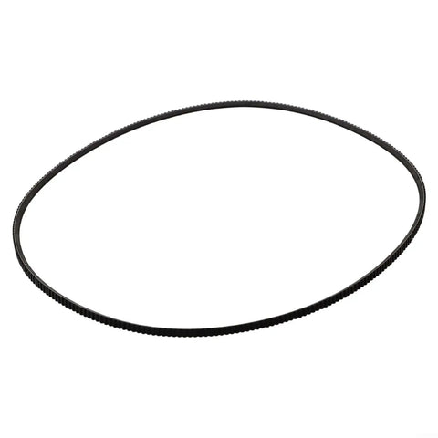 Replacement Polyurethane V Belt For Lathe Drives And Power Transmission shown in black, circular with ribbed texture
