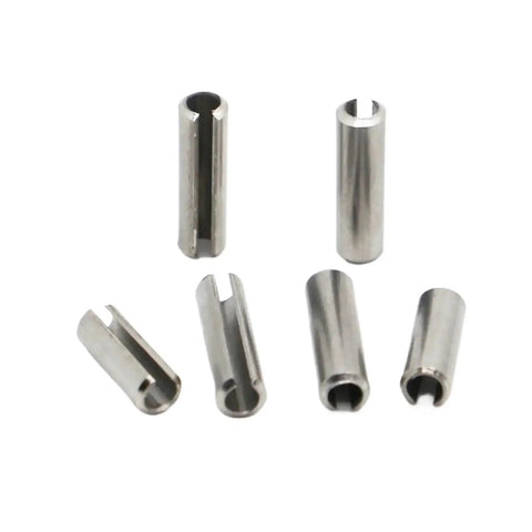 Heavy Duty Workhorse Slotted Spring Pins In 304 Stainless Steel For Secure Fastening In Drilled Holes, Straight Cylindrical Cotter Dowels M1.5 To M8