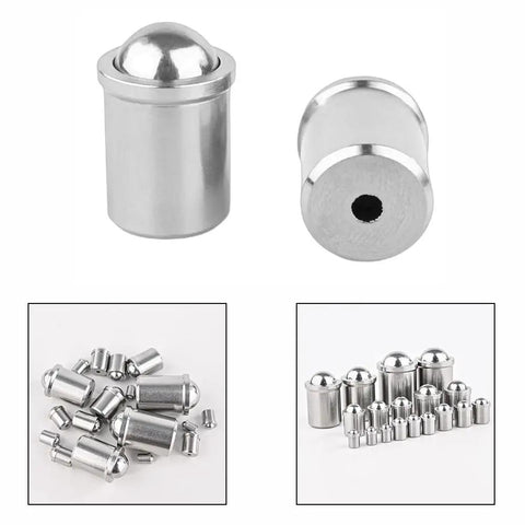 Top Shelf 304 Stainless Steel Ball Plunger Set 20 Piece Detent Spring Screws displaying various sizes and shapes.