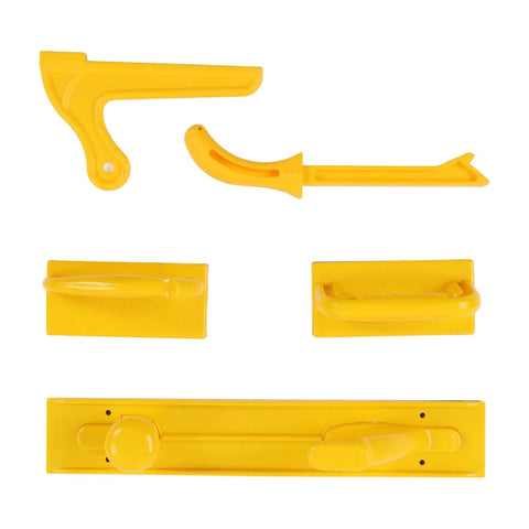Pro Grade Safety Push Block Set, 5 Piece Woodworking Hand Protection Tools Kit For Table Saw, Router, And Band Saw