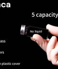 3ml Sterile Glass Vials Pack of Ten With Self Healing Injection Port and Flip Top Cap for Sterile Prep and Lab Work Sealed Package for Precise Sample Handling in Lab, one vial in hand