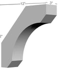 Legacy Bracket 3 In W x 12 In D x 12 In H High Density Urethane Construction Lightweight Yet Durable Weatherproof